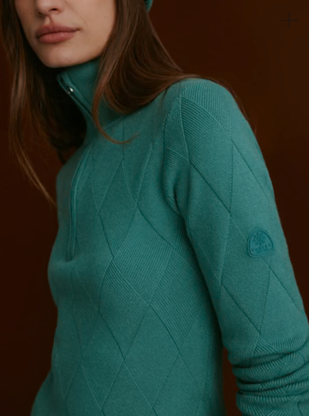 Lawson Half-Zip Knit- Deep Sea