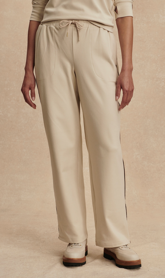 Brushed Rib Straight Leg Pant 28 - Cement Marl / Carafe