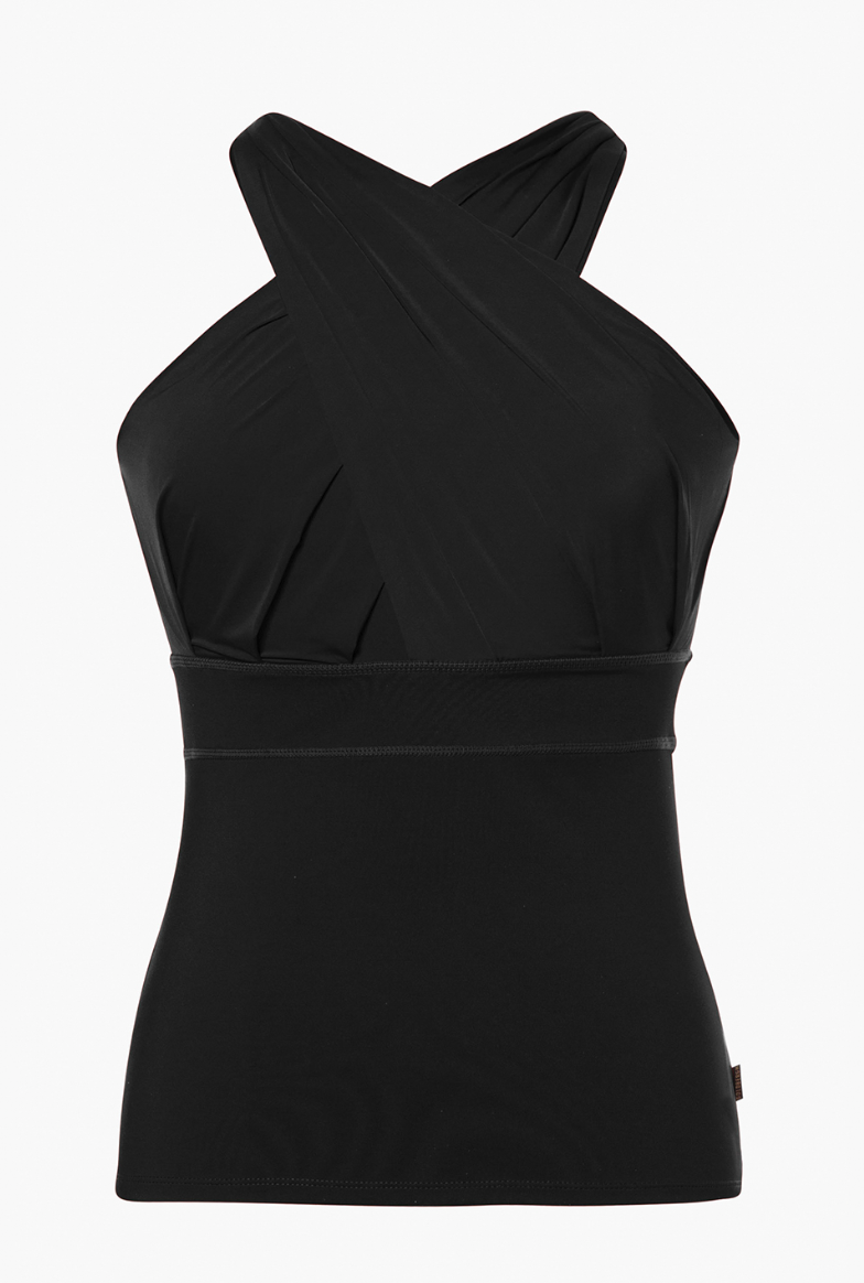 Art Drape Tank-black