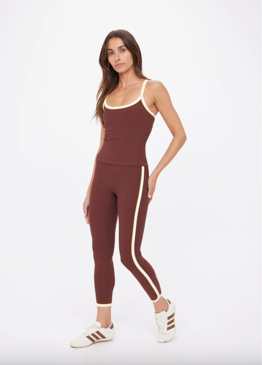 Rhythm 25in Midi Pant- Raisin