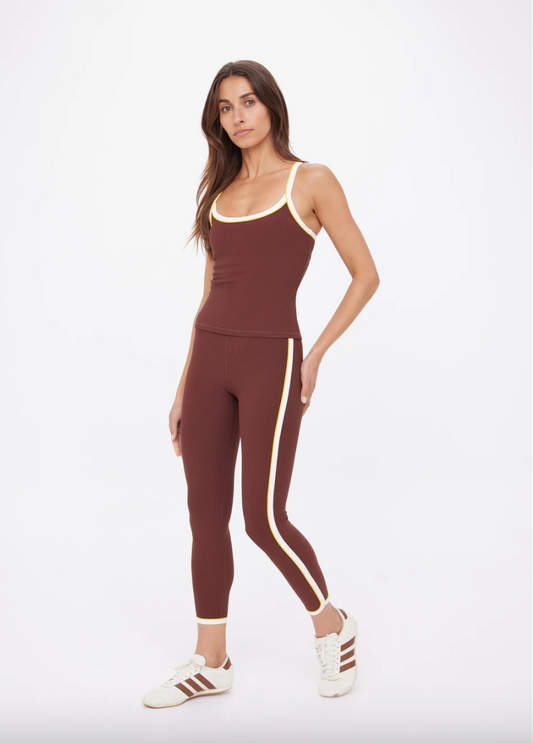 Rhythm 25in Midi Pant- Raisin