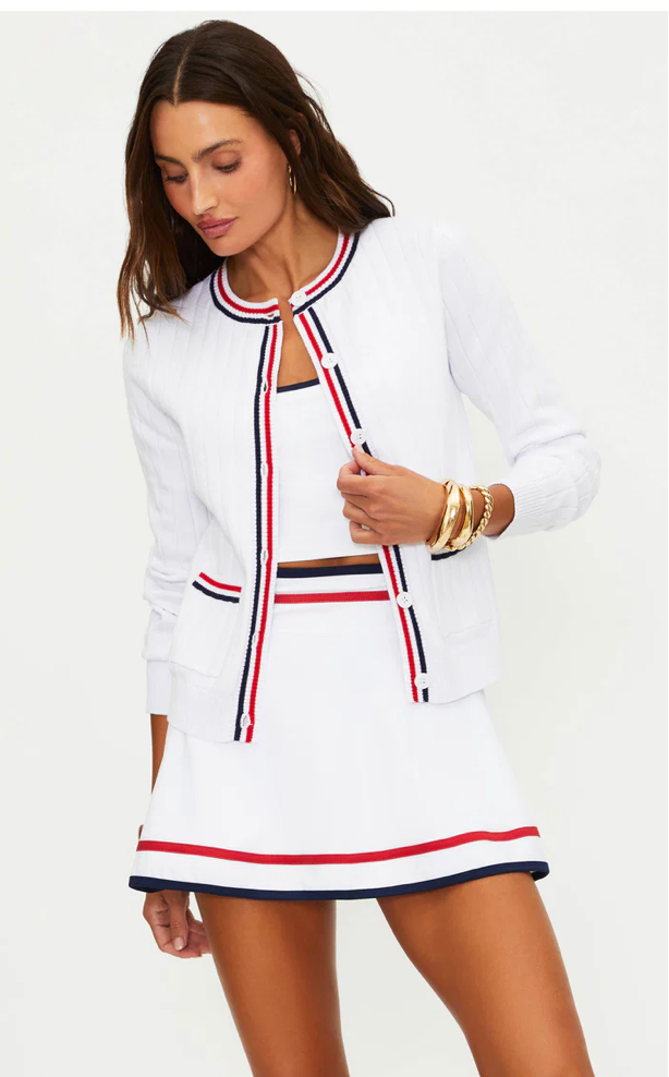 Ally Cardigan Heritage White