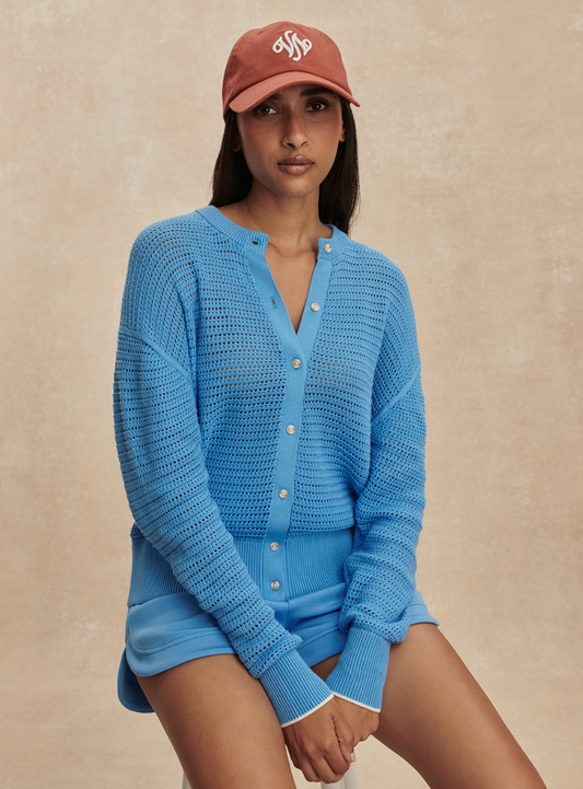 Pembroke Knit Cardigan - Azure Blue