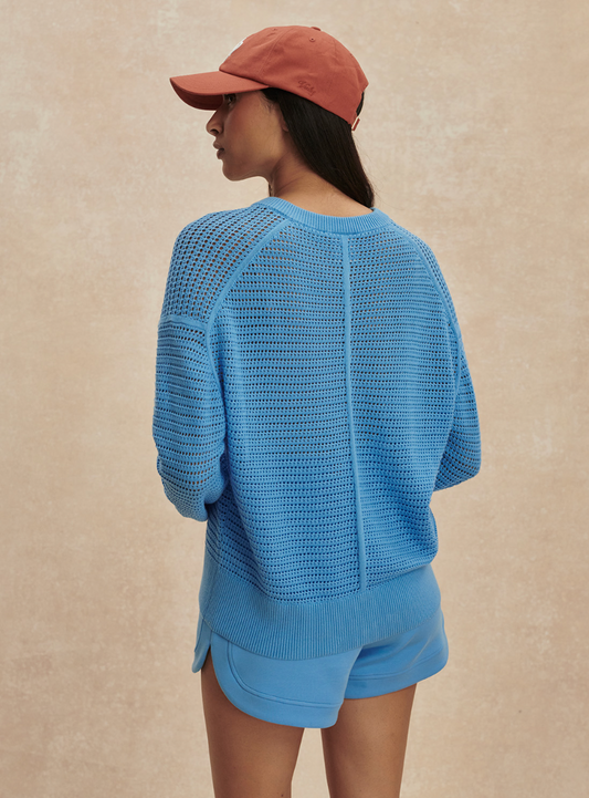 Pembroke Knit Cardigan - Azure Blue
