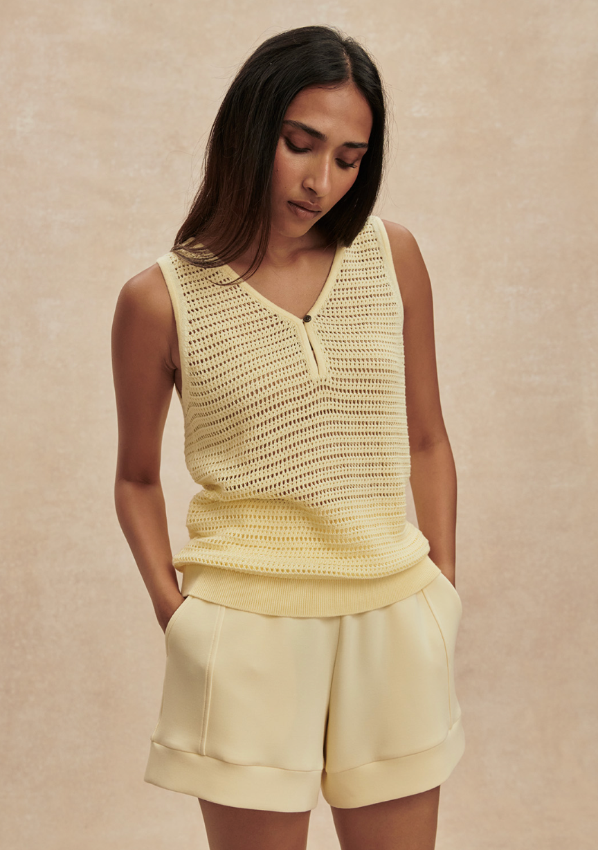 Ramon Knit Tank - Anise Flower