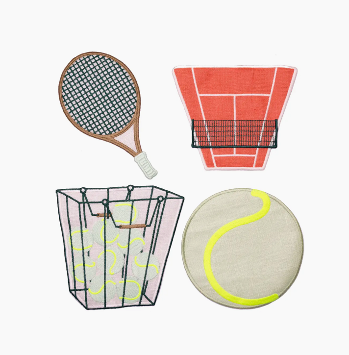 Tennis Cockail Napkins-Set of 4