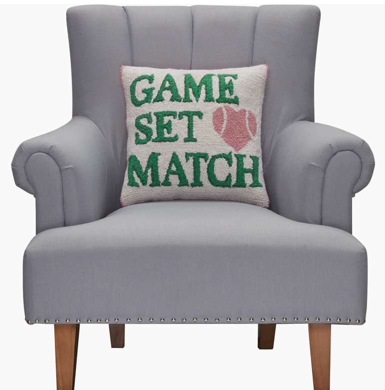 Game Set Match Pillow
