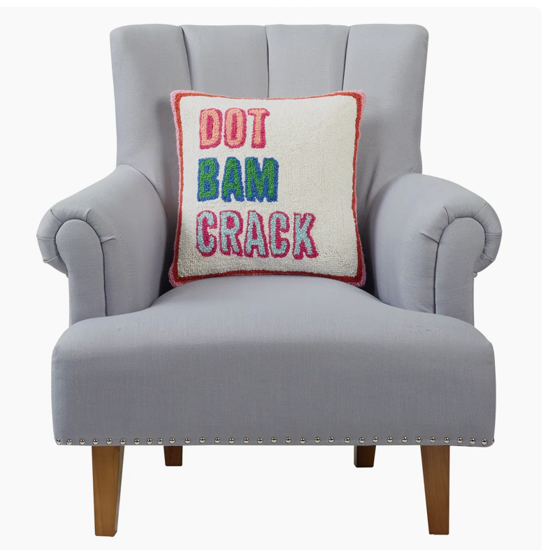 Dot Bam Crack Hook Pillow