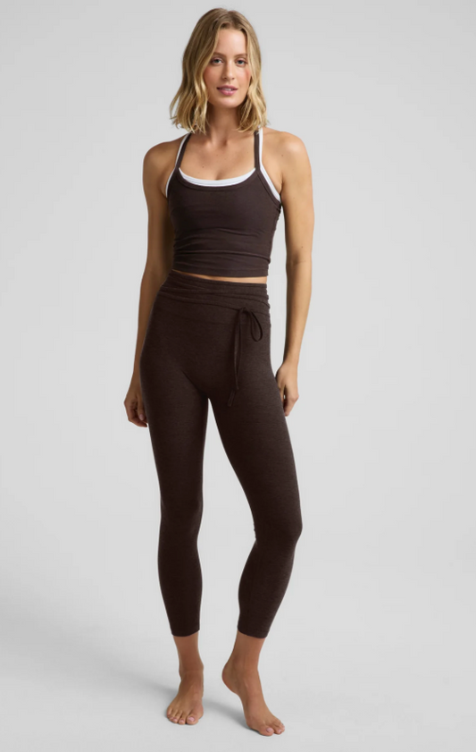 Spacedye™ It's A Tie Legging-dark chocolate heather