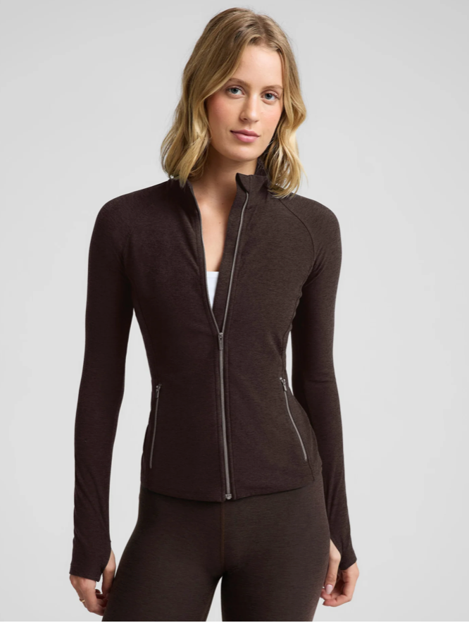 Spacedye™ High Definition Long Jacket-dark chocolate heather