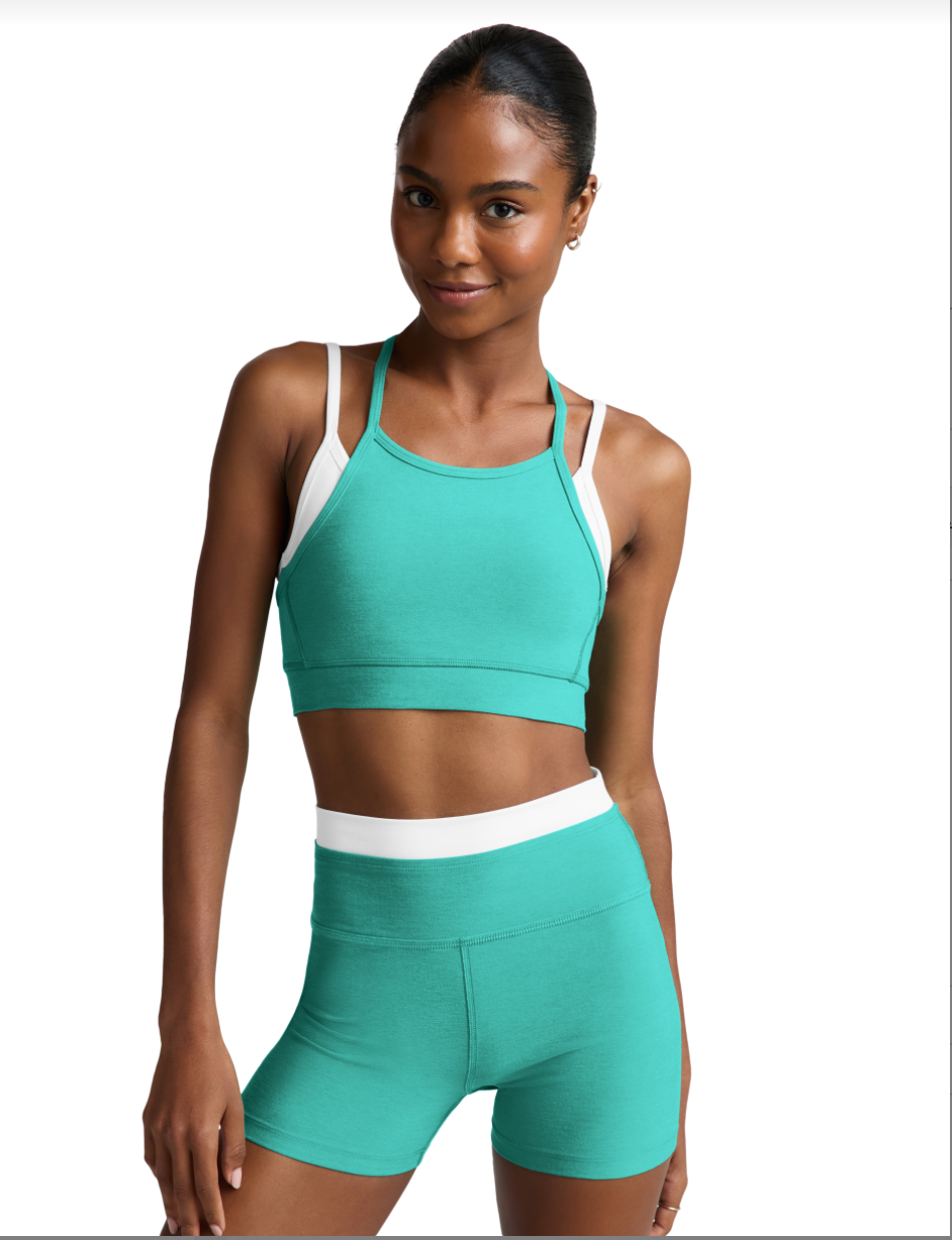 Spacedye™ Layered Long Line Bra- caribbean sea