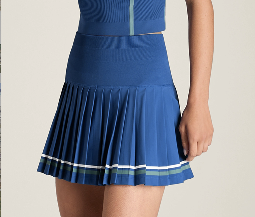 Midtown Skirt Perforated-Blue Quartz/Navy