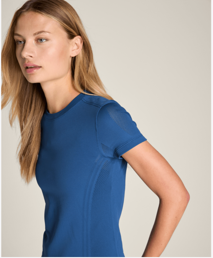 Pro Seamless Tee- blue quartz