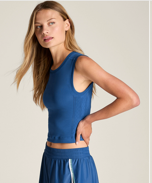 Pro Seamless Tank-Blue Quartz