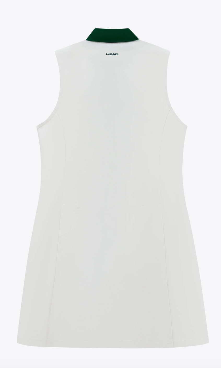 Signature Polo Dress-White