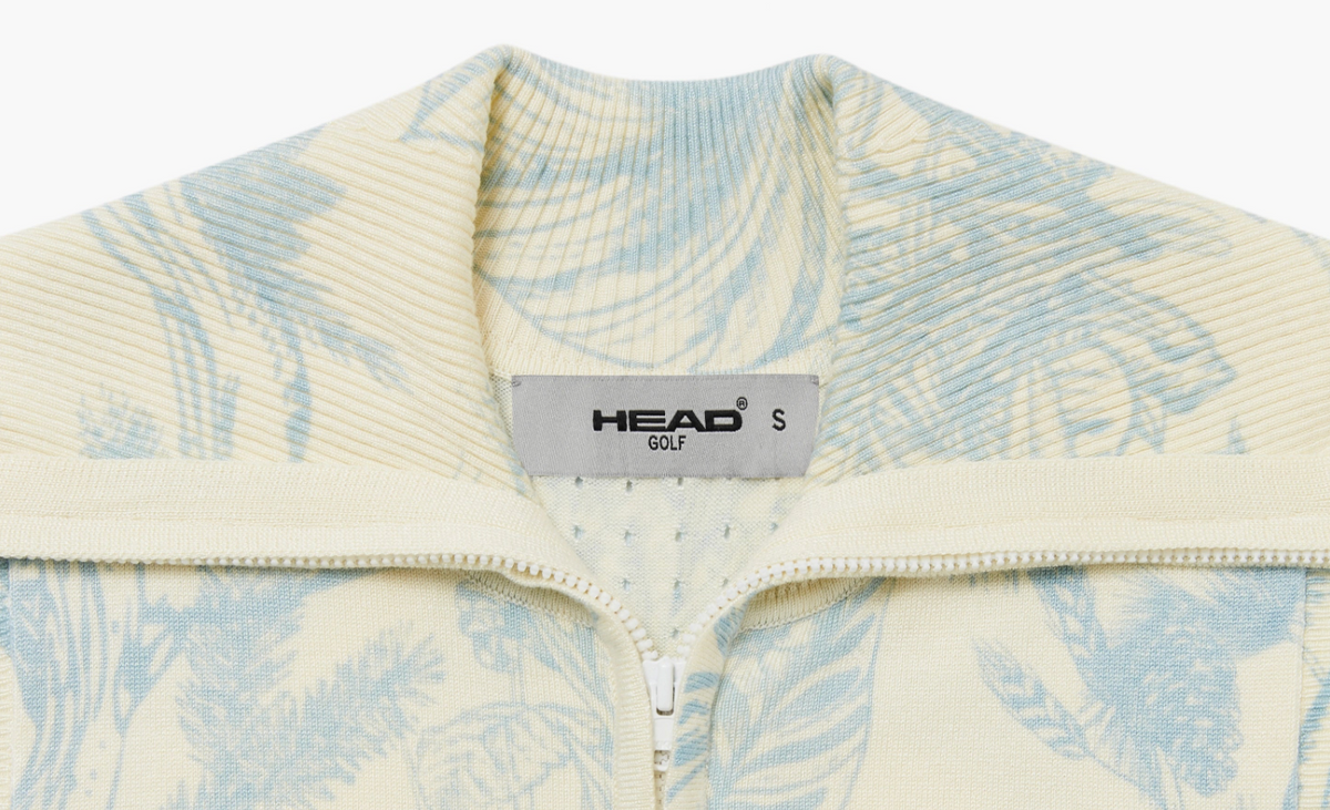 Knit Pleat Dress- Blue Botanical