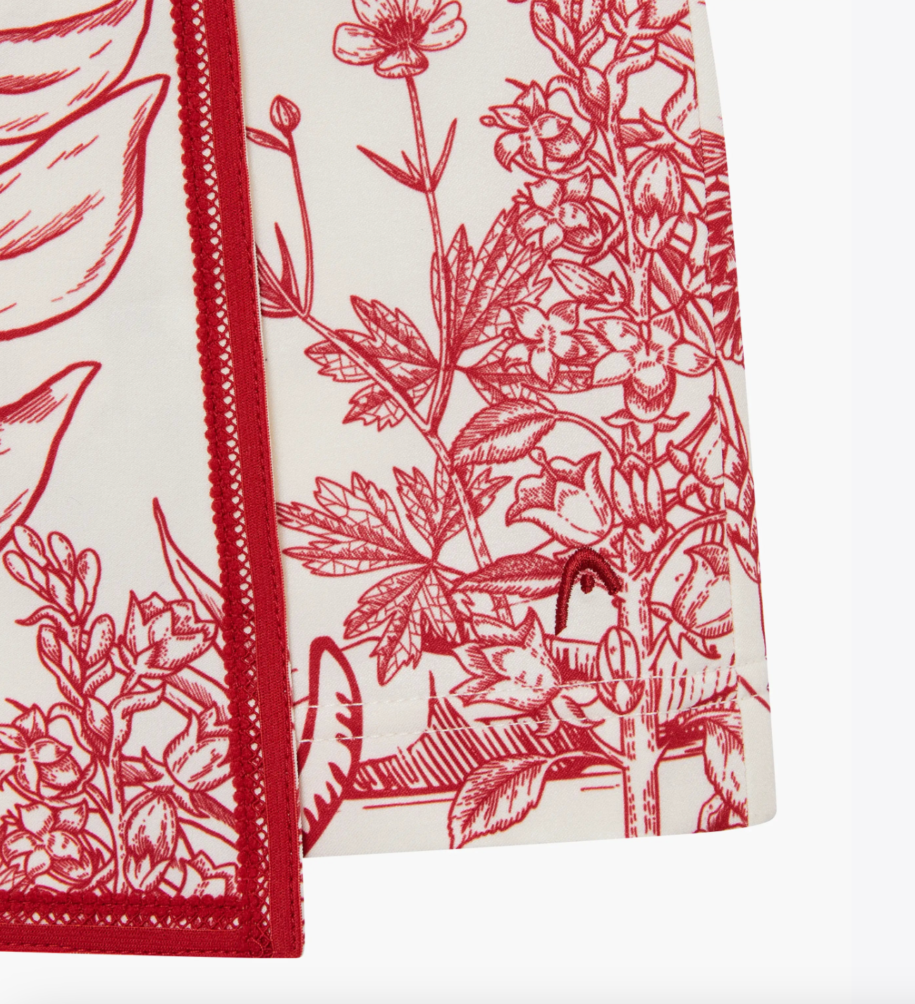 Signature Skort-Botanical Red