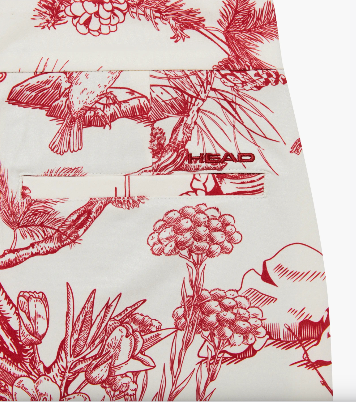 Signature Skort-Botanical Red