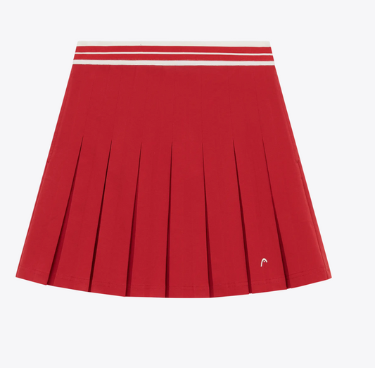 Pleated Skirt- Red
