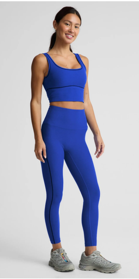 Spacedye™ Dynamic High Waisted Legging- ultra blue heather