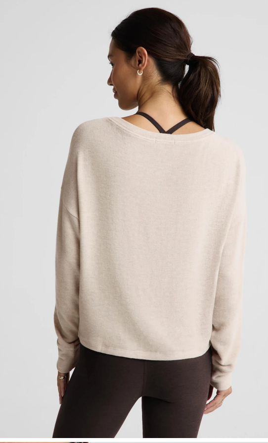LuxeLayer Pullover- Oatmeal Heather