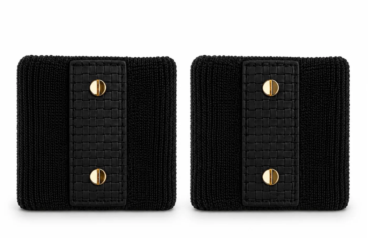 Le Club Cuffs- Black/Gold