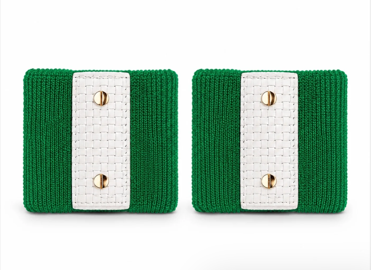 Le Club Cuffs- Green/White-Gold
