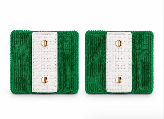 Le Club Cuffs- Green/White-Gold