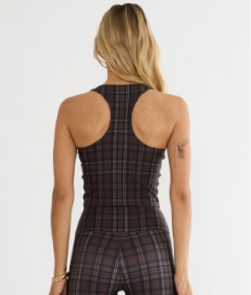 Yara Top- Chocolate Bar Plaid