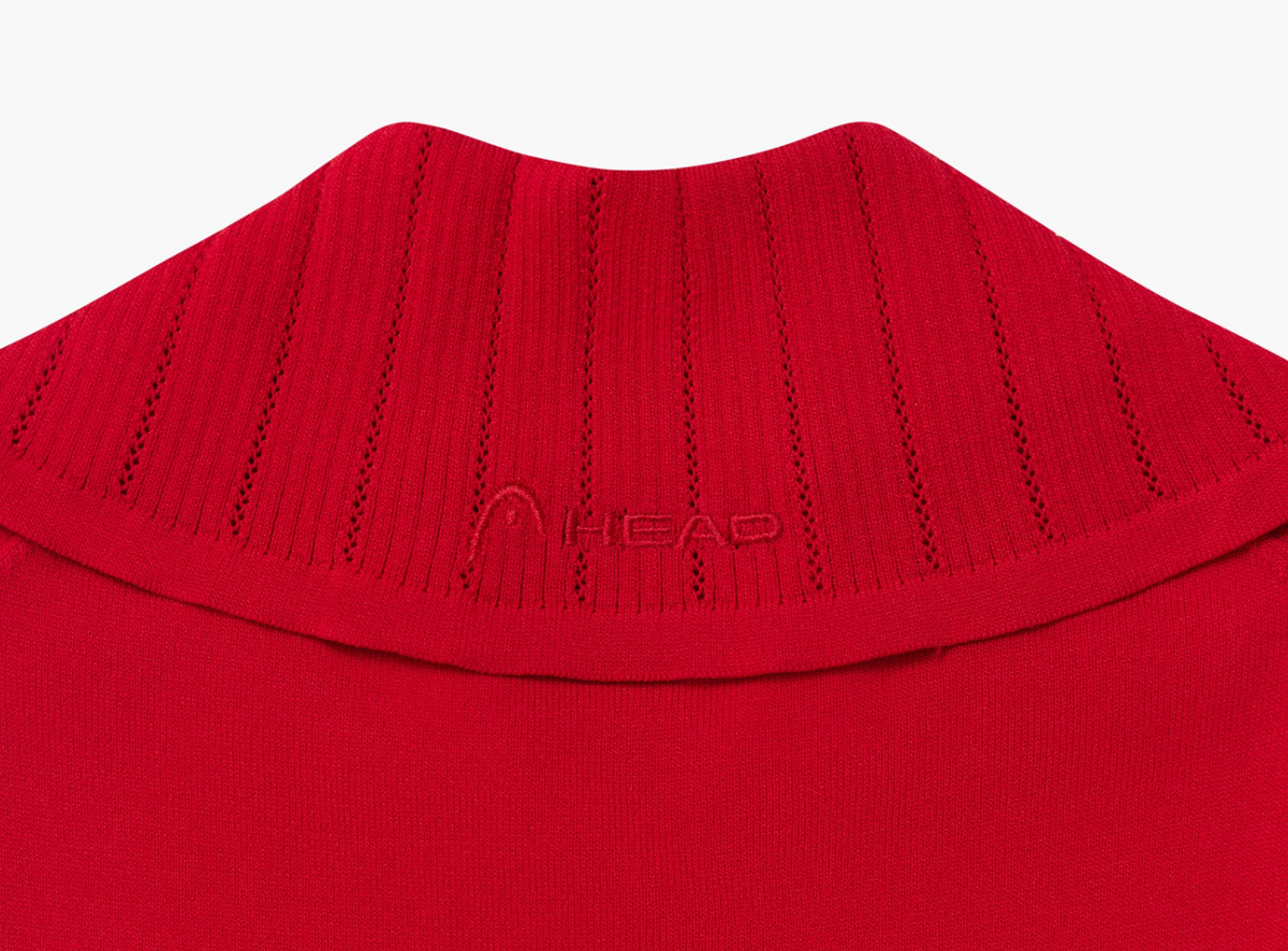 Knit Flare Dress- Savvy Red