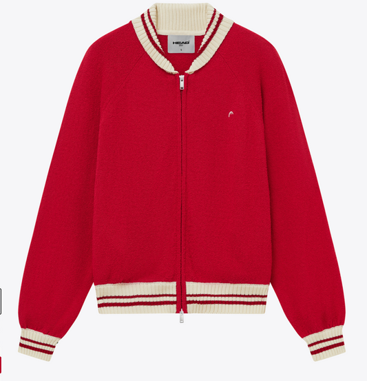 Peformance Knit Raglan Jacket- Saavy Red
