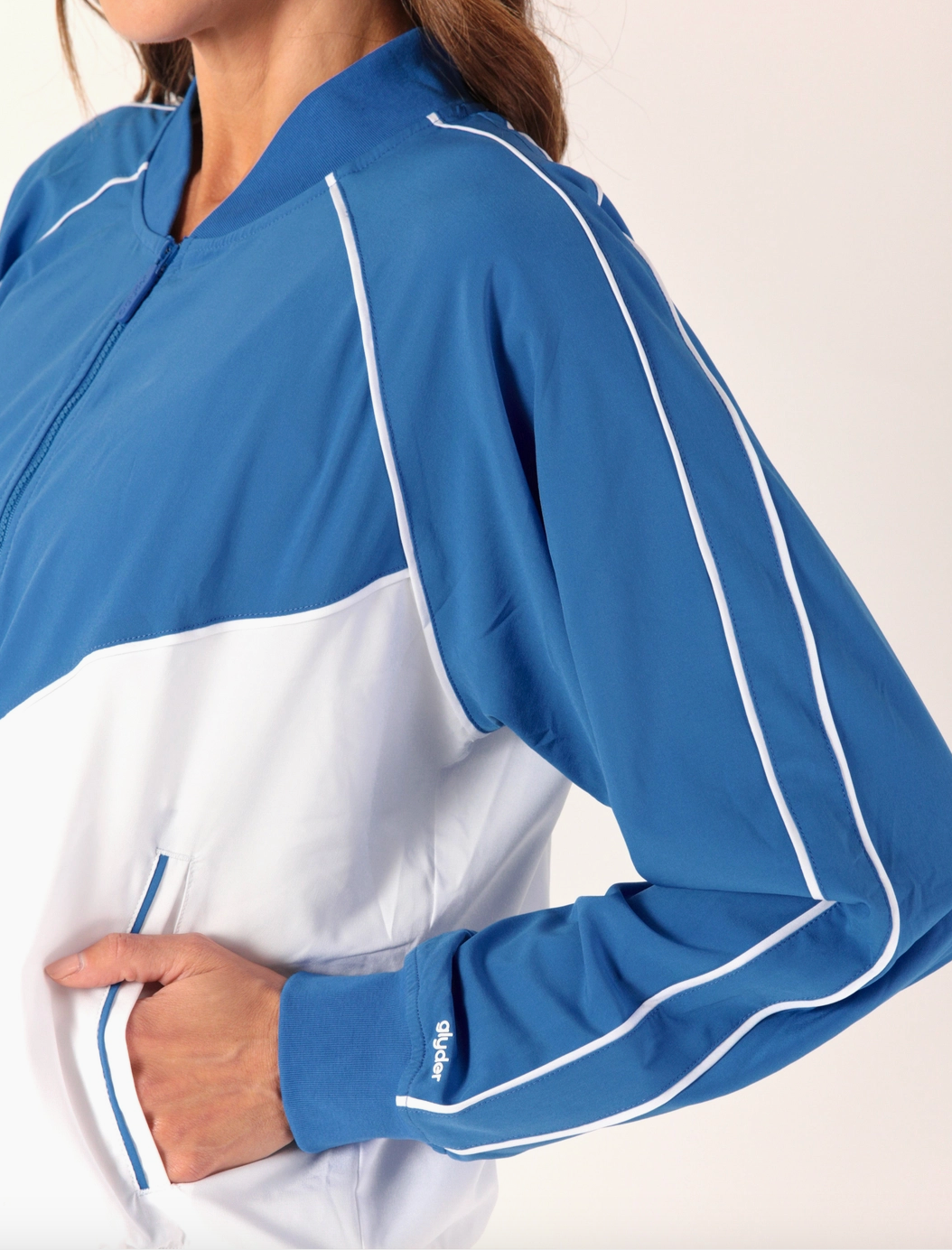Track Mode Jacket: Sapphire Coast Colorblock_LGCC