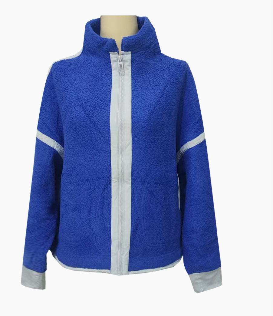 LGCC Contrast Trim Sherpa Fleece FULL Zip Jacket