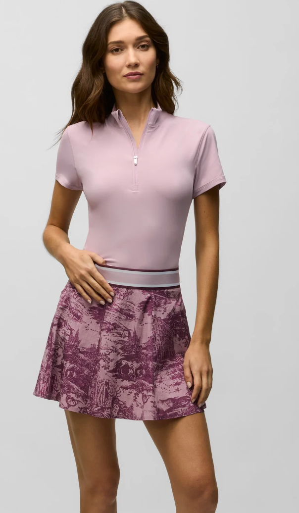 Halley Short Sleeve Quarter-Zip- Dawn
