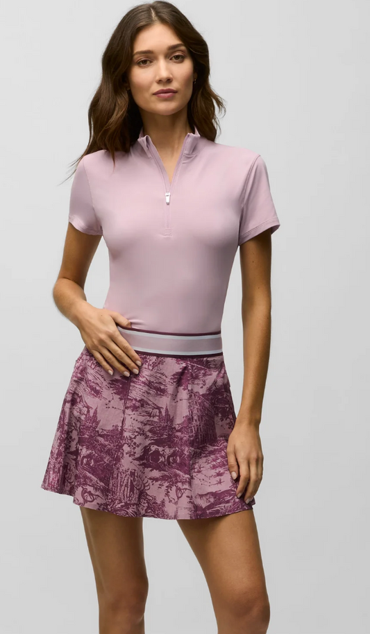 Halley Short Sleeve Quarter-Zip- Dawn
