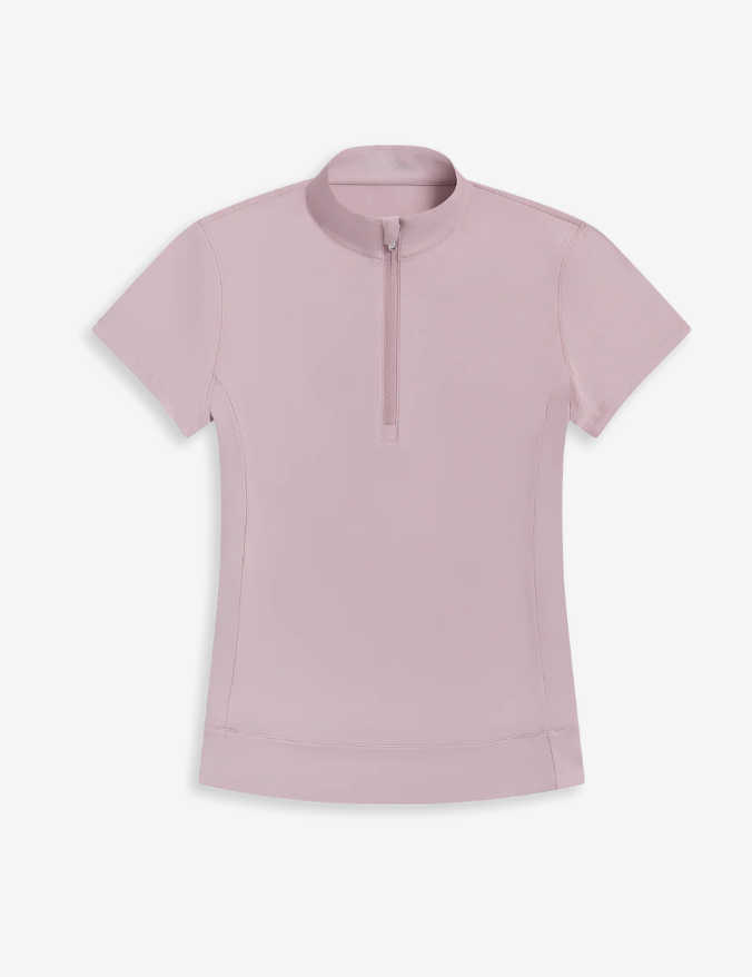 Halley Short Sleeve Quarter-Zip- Dawn
