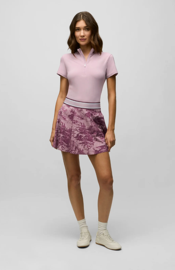 Halley Short Sleeve Quarter-Zip- Dawn