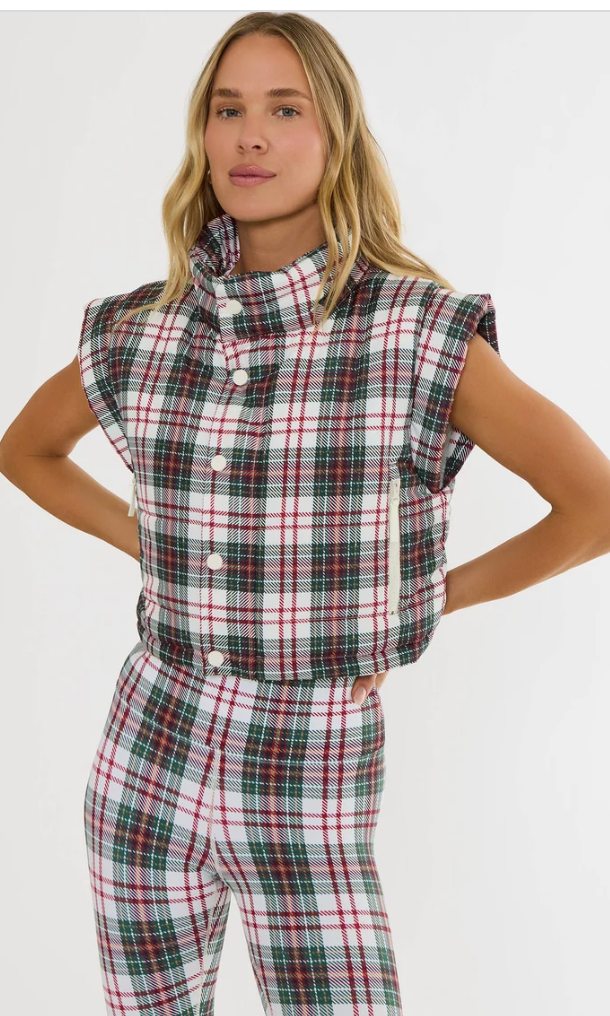 Canyon Puffer-Frosted Pine Plaid