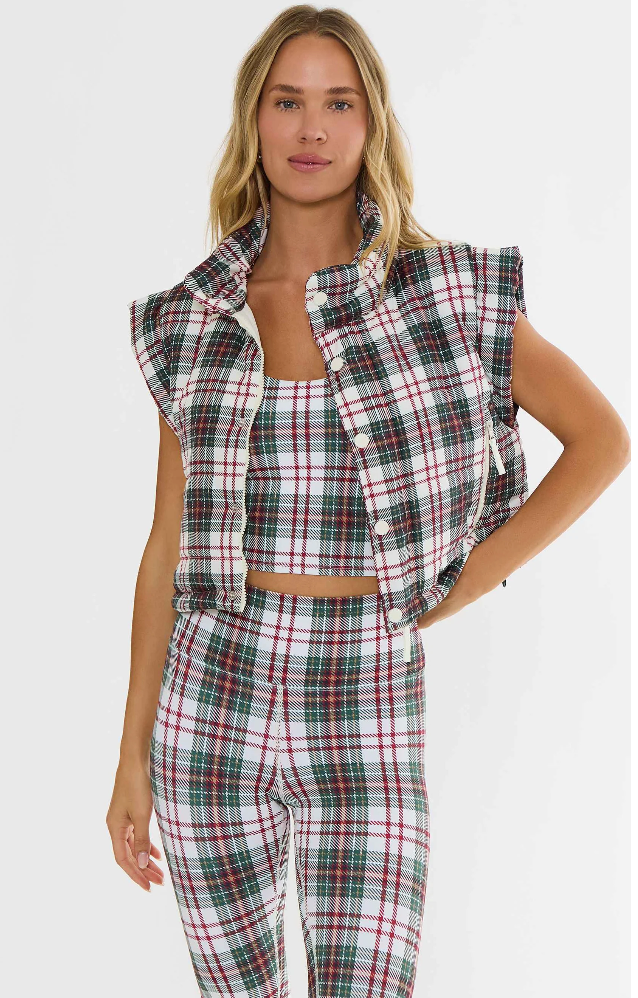 Canyon Puffer-Frosted Pine Plaid