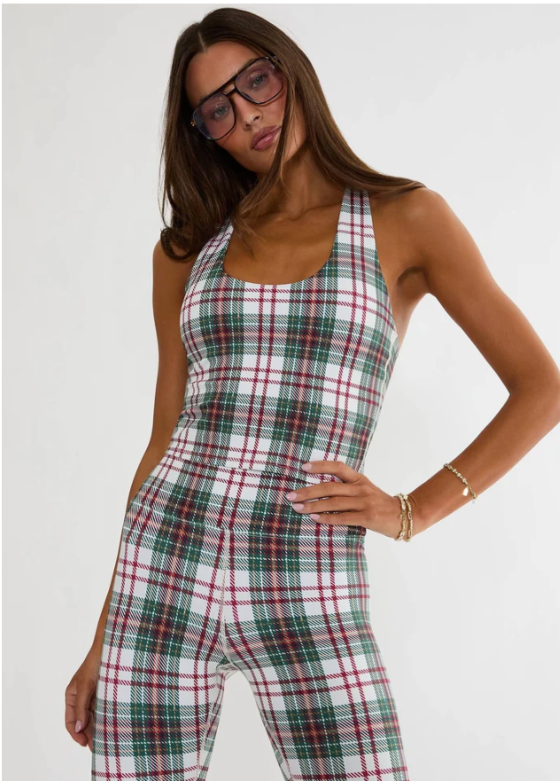 Yara Top- Frosted Pine Plaid