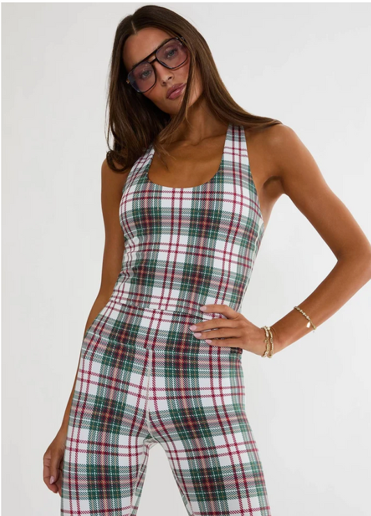 Yara Top- Frosted Pine Plaid