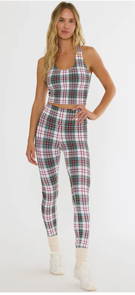 Piper Legging- Frosted Pine Plaid