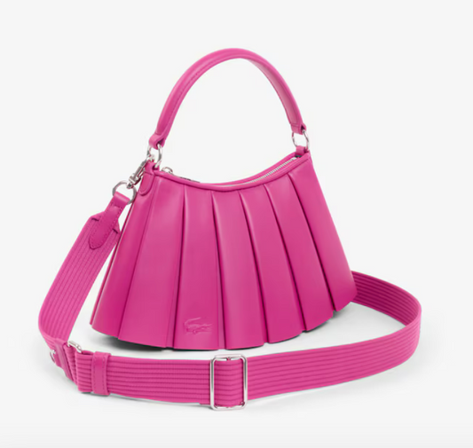 Small Lenglen Leather Bag-Rubine
