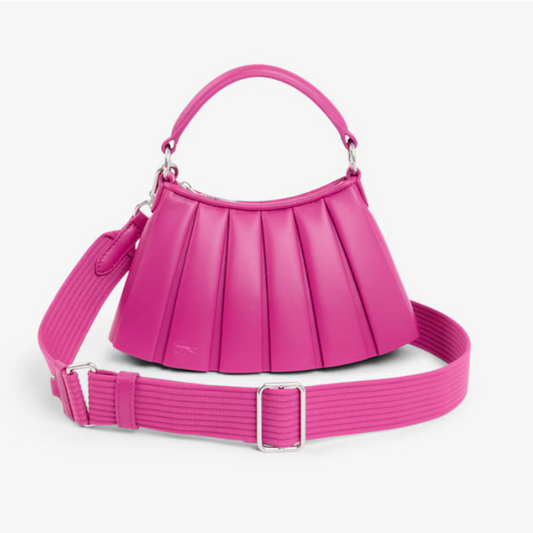 Mini Lenglen Leather Bag- Rubine