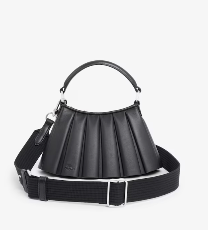 Small Lenglen Leather Bag-Noir