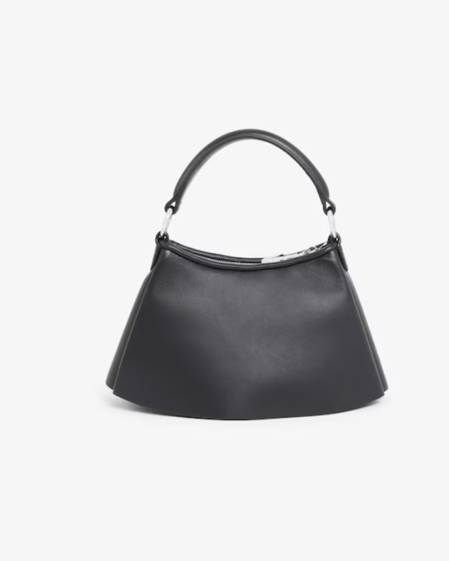 Small Lenglen Leather Bag-Noir