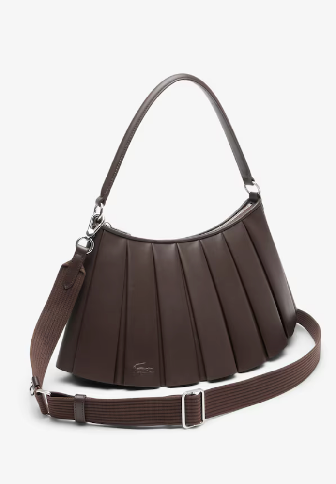 Small Lenglen Leather Bag-Coffee Bean