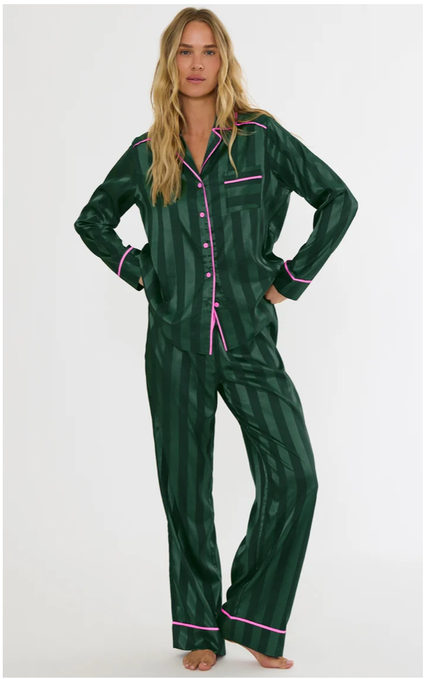 Livy & Connie PJ Set- Pine Stripe