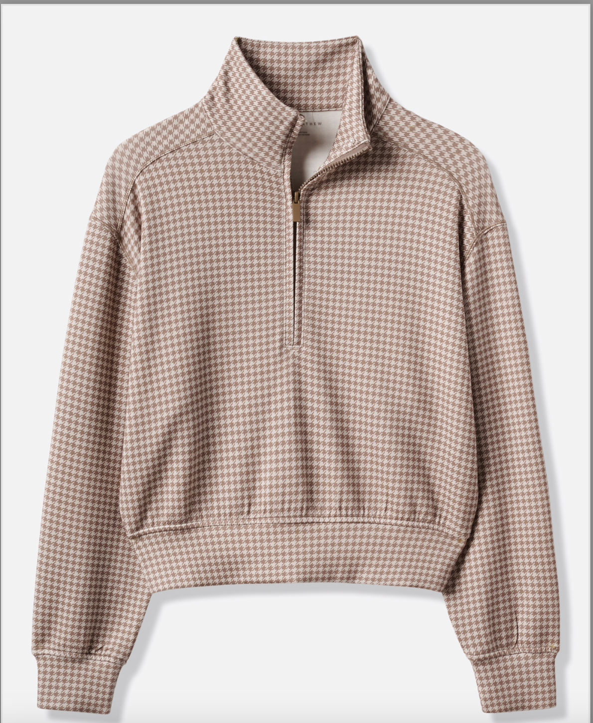 Printed Skyloft Soft Echo Half Zip- Walnut Multi