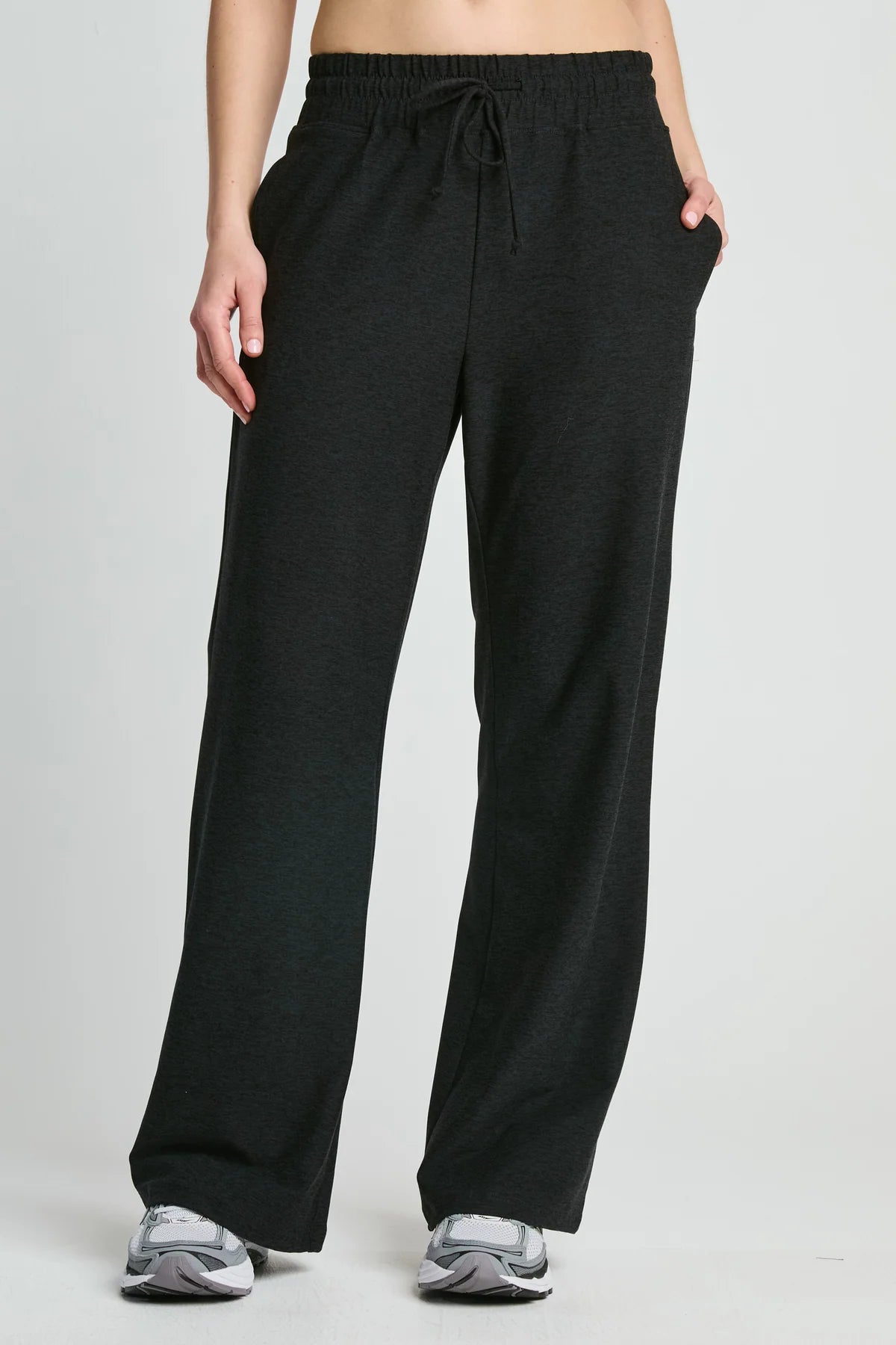Stretch Work Out Pant- Heather Black